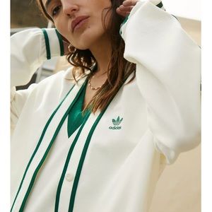Adidas Original Tennis Luxe Women's Cotton Pique Cardigan
